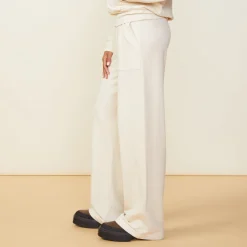 MONROW Supersoft Fleece Patch Pocket Sweat OFFWHITE Outlet